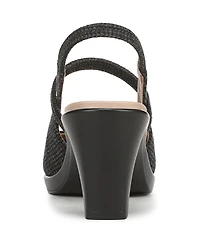 LifeStride Women's Evoke Block Heel Slingback Pumps