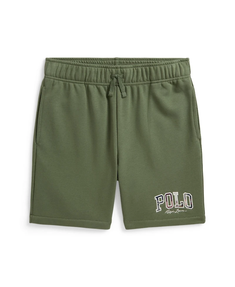 Polo Ralph Lauren Boys' 8-20 Madras-Logo French Terry Shorts