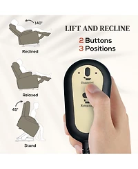 Homcom Lift Recliner Chair, Power Lift Sofa with Quick Assembly, Deep