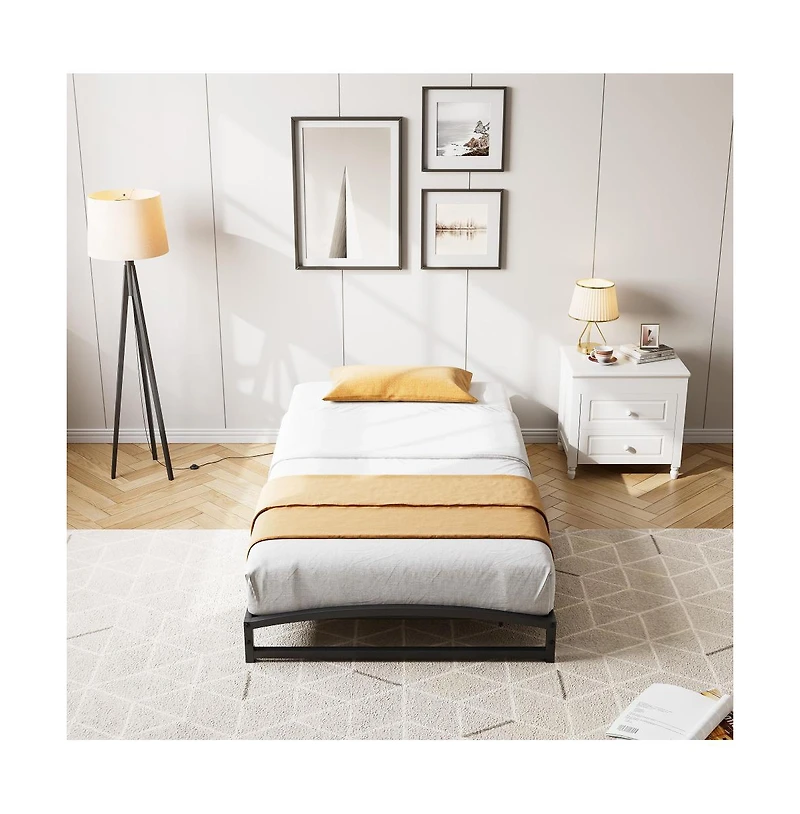 gaomon Twin 6 Inch Metal Platform Bed Frame