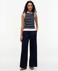 Tommy Hilfiger Women's Intarsia Flag Crewneck Sweater