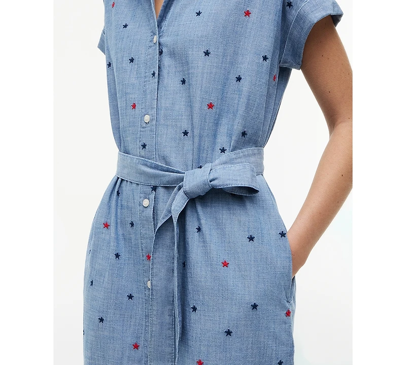 Tommy Hilfiger Women's Star Printed A-Line Dress