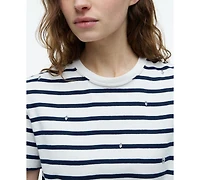 Tommy Hilfiger Women's Ribbed Crewneck T-Shirt