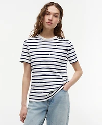 Tommy Hilfiger Women's Ribbed Crewneck T-Shirt