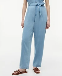 Tommy Hilfiger Women's Chambray Tapered Pants