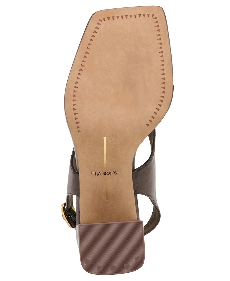 Dolce Vita Women's Yves Square Toe Thong Dress Sandals