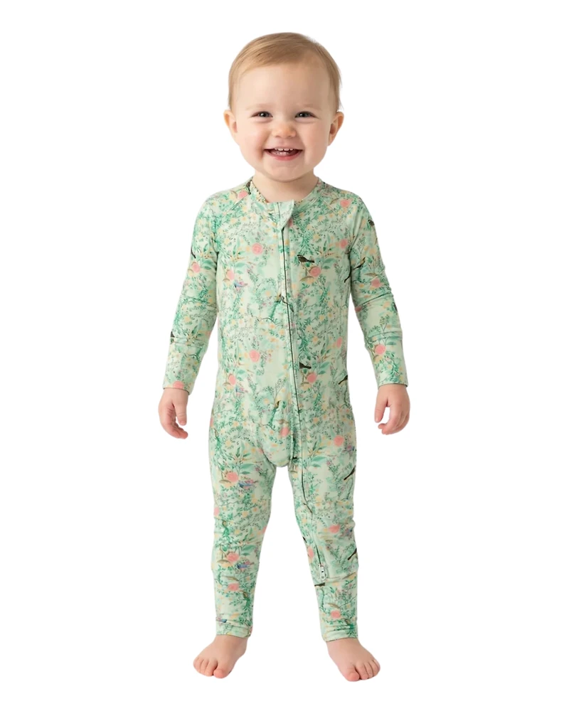 Motette Baby Girls Sage Blossom Bamboo Sleeper