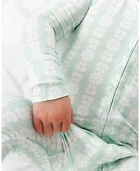 Motette Baby Girls Mint Meadows Bamboo Sleeper