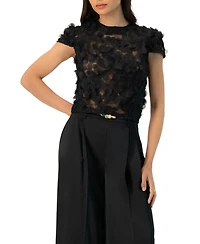 Ivonne Women's Drop Shoulder Fantasy Straight Top