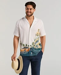 Cubavera Men's Scenic Print Shirt