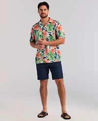 Cubavera Men's Botanical Print Viscose Shirt