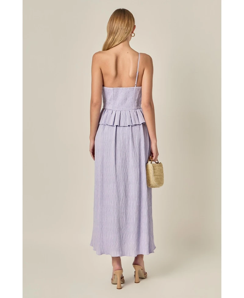 English Factory Women's Ruffled Tube Top Dress