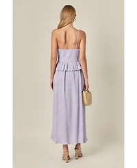 English Factory Women's Ruffled Tube Top Dress