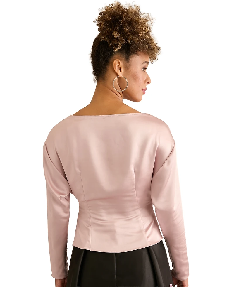 Muse Women's V-Neck Long-Sleeve Top