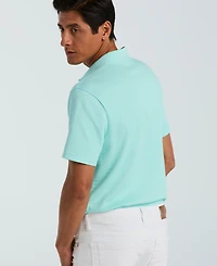 Perry Ellis Men's Geo Jacquard Texture Polo Shirt