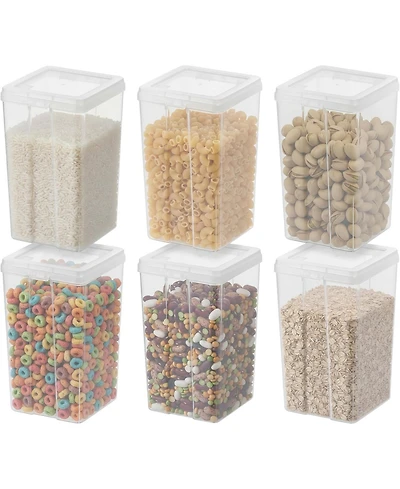 Iris Qt Food Storage Containers with Flip-Top Lid, Stackable Pantry and Kitchen Containers