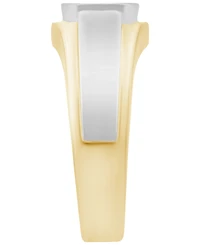 Macy's Men's Lab Grown Diamond Ring (1 ct. t.w.) Gold Vermeil & Sterling Silver