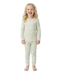 Motette Toddler Girls Lavender Lane Bamboo Pajama Set