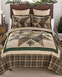 Donna Sharp Pine Star Cotton 3-Pc. Quilt Set