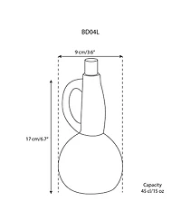 Gharyan Stoneware, Stoneware Olive Oil Dispenser - Dadasi 15 oz