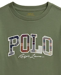 Polo Ralph Lauren Boys' 2-7 Madras-Logo Jersey T-Shirts