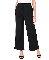 CeCe Women's Wide-Leg Pull-On Pants