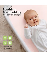 KeaBabies Bassinet Sheet for Baby Girls, Boys, 2-Pack Soothe Fitted Sheets, Bedside Mattress