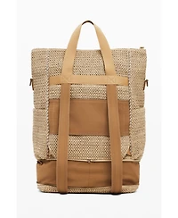 Desigual Women's Large modular raffia backpack