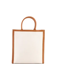 Pre-Owned Celine Large Vertical Cabas Tote Canvas with Leather