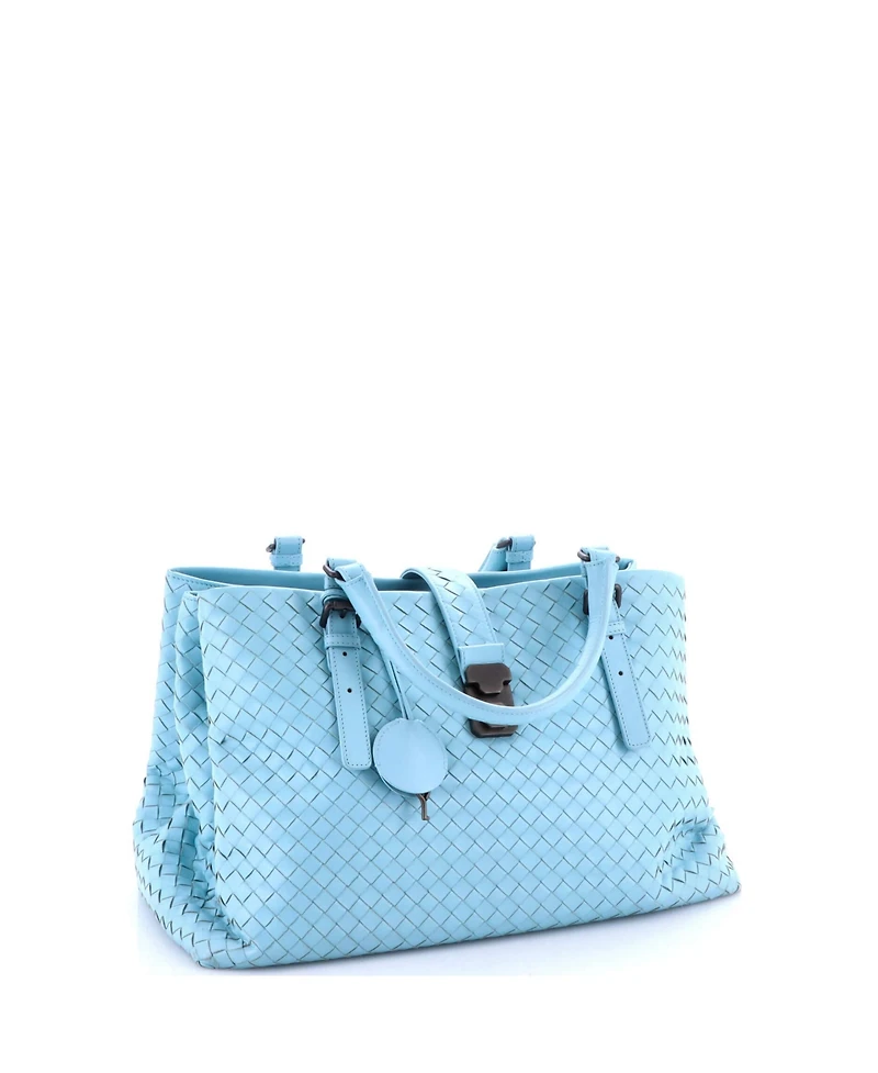 Pre-Owned Bottega Veneta Medium Roma Bag Intrecciato Nappa