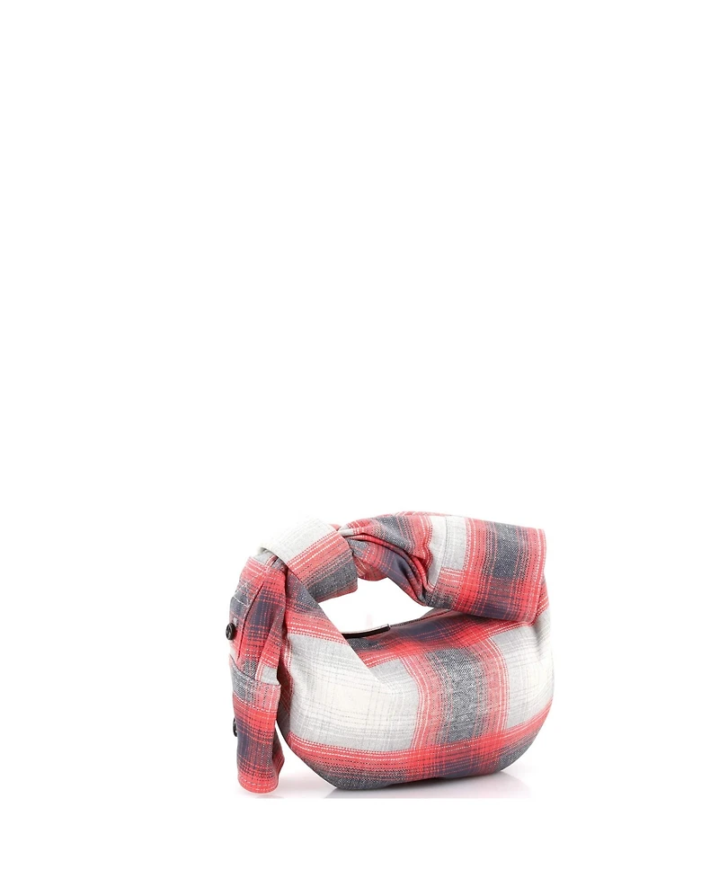 Pre-Owned Bottega Veneta Mini Bv Jodie Hobo Shirt Effect Printed Leather