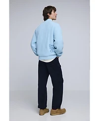 Desigual Men's Double zipper knit sweater