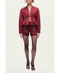 Nocturne Women's Twin-Lace High-Waist Shorts