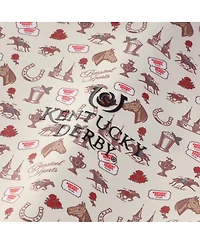 Barstool Golf Men's Cream Kentucky Derby Roses Printed Polo Shirt