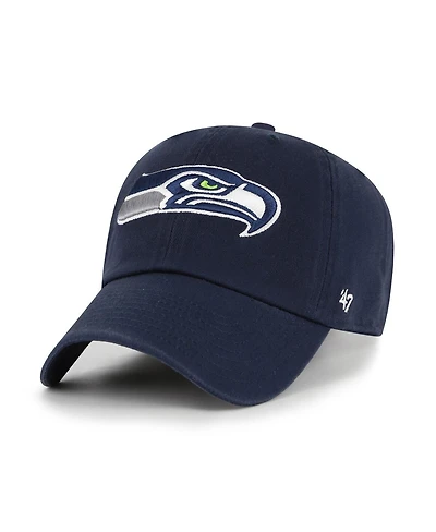 '47 Brand Men's College Navy Seattle Seahawks Clean Up Adjustable Hat