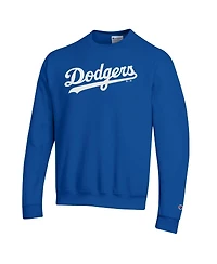 Champion Men's Royal Los Angeles Dodgers Powerblend Wordmark Sweatshirt