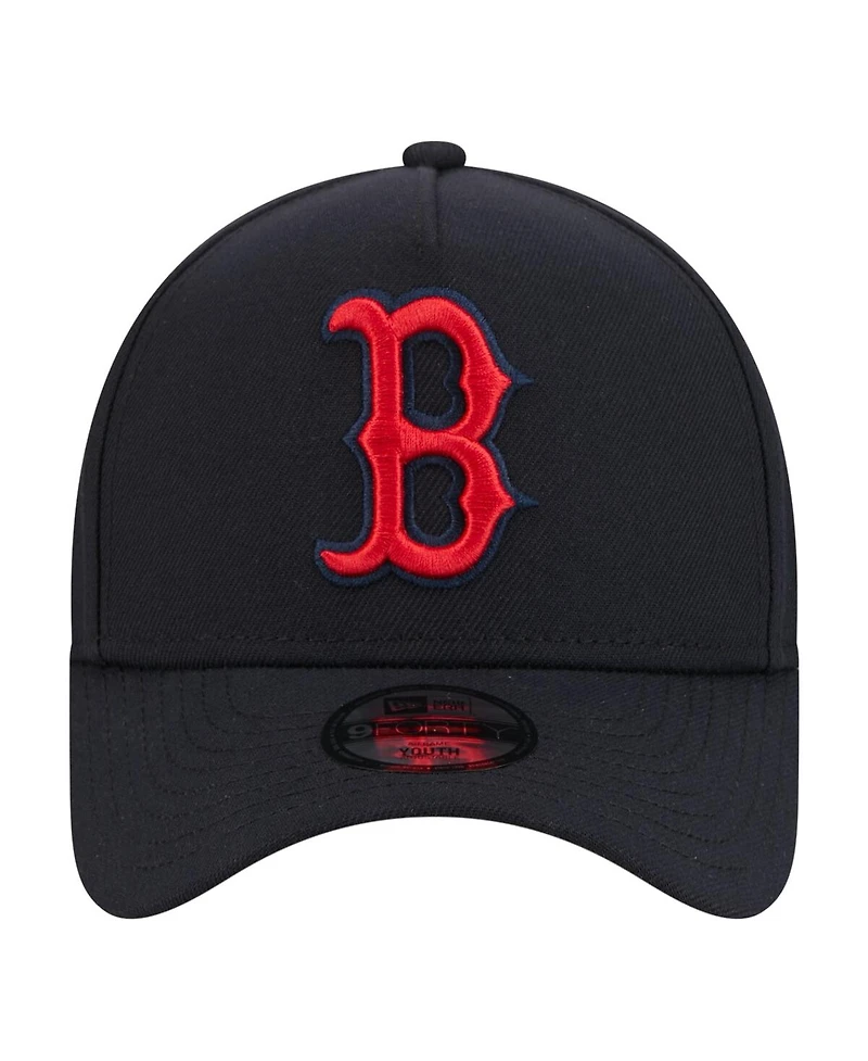New Era Big Boys and Girls Navy Boston Red Sox 9FORTY A-Frame Adjustable Hat