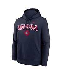 Nike Men's Navy Arizona Wildcats Space Basketball Club Fleece Hoodie
