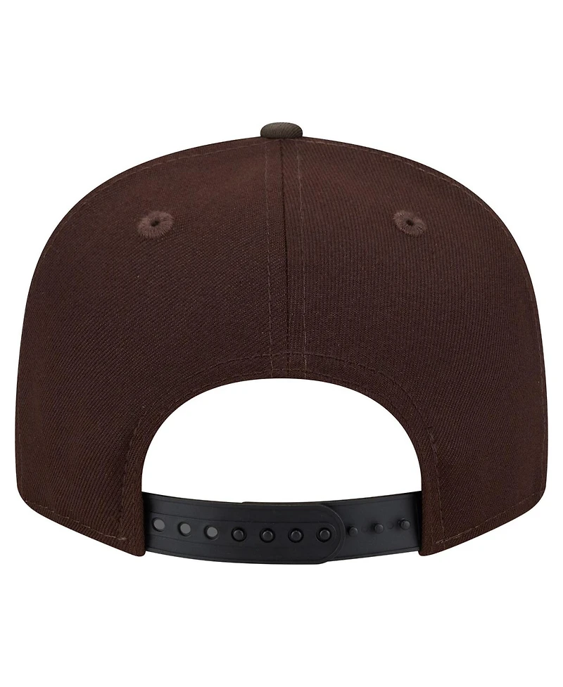 New Era Men's Dark Brown Green Bay Packers Burnt Wood Camo 9FIFTY Snapback Hat