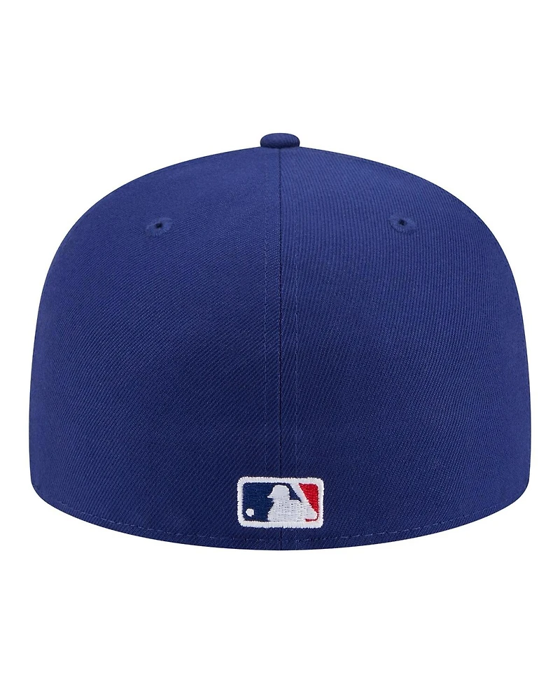 New Era Men's Royal Texas Rangers City Patch 59FIFTY Fitted Hat