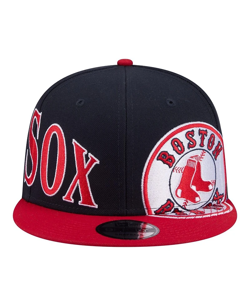 New Era Men's Navy/Red Boston Red Sox Stretched Two-Tone 9FIFTY Adjustable Hat