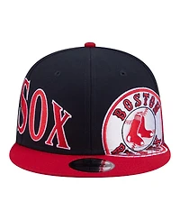 New Era Men's Navy/Red Boston Red Sox Stretched Two-Tone 9FIFTY Adjustable Hat