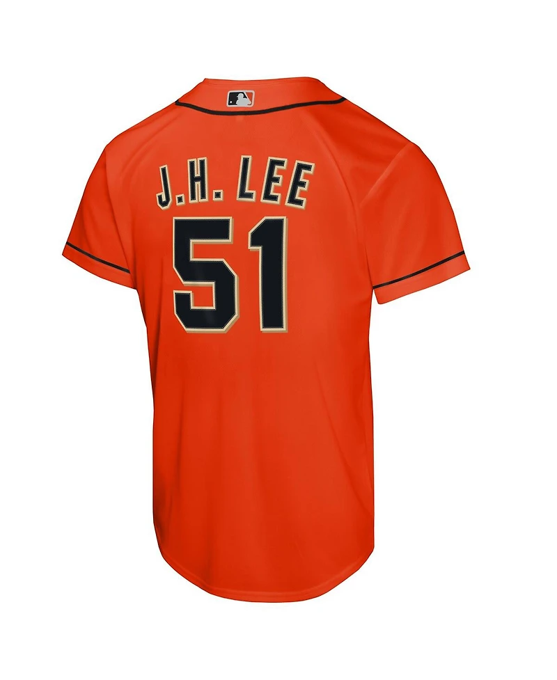 Nike Big Boys and Girls Jung Hoo Lee Orange San Francisco Giants Alternate Replica Jersey