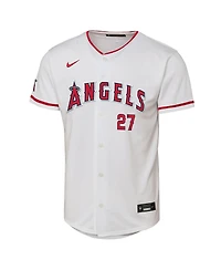 Nike Big Boys and Girls Mike Trout White Los Angeles Angels Home Stadium Player Jersey