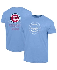 Champion Men's Light Blue Chicago Cubs Tri-Blend T-Shirt