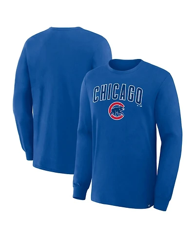 Fanatics Men's Royal Chicago Cubs Lock-Up Legacy Long Sleeve T-Shirt