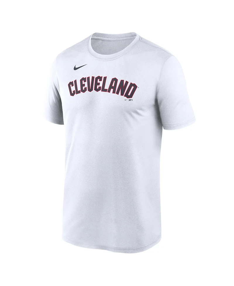 Nike Men's White Cleveland Guardians New Legend Wordmark Dri-fit T-Shirt