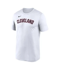 Nike Men's White Cleveland Guardians New Legend Wordmark Dri-fit T-Shirt