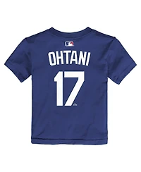 Nike Toddler Shohei Ohtani Royal Los Angeles Dodgers Name & Number T-Shirt
