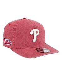 New Era Men's Red Philadelphia Phillies Denim Classic 19TWENTY Adjustable Hat
